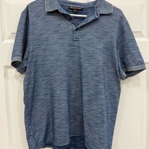 Michael Kors Heathered Blue Polo Shirt